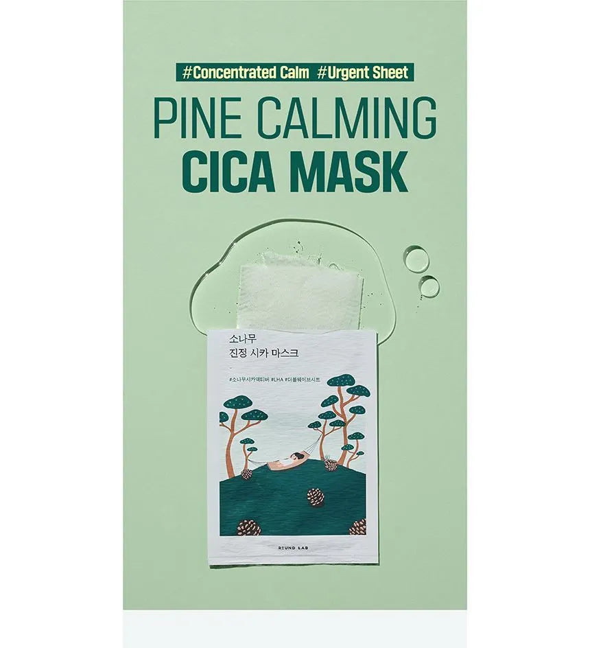Mascarilla Facial con Centella Asiática Pine Calming Cica Mask